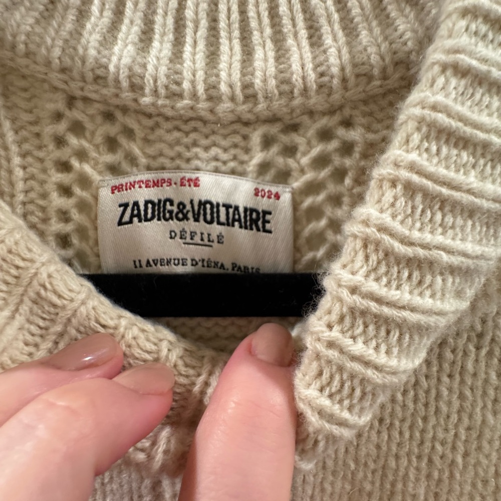 Zadig & Voltaire Beige Knit Sweater - Picture 7 of 12